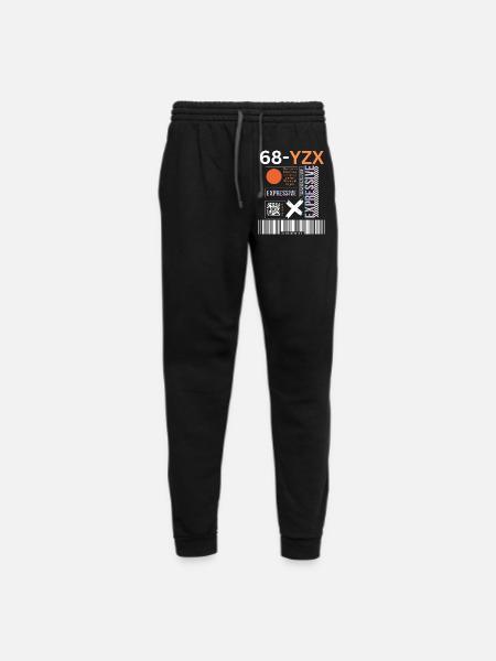 Expressive streetwear - Unisex Joggers - black/asphalt