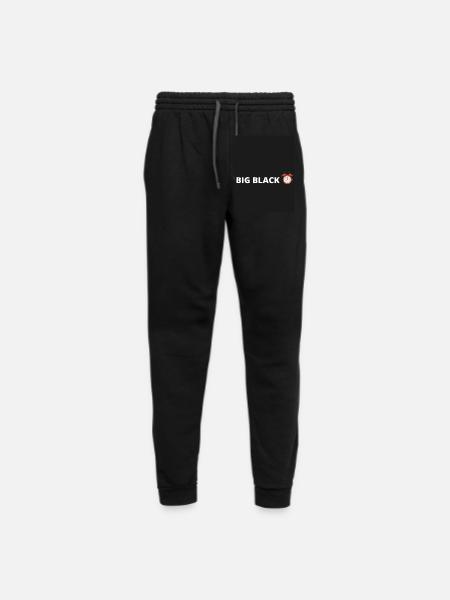 Big black clock - Unisex Joggers - black/asphalt - Front