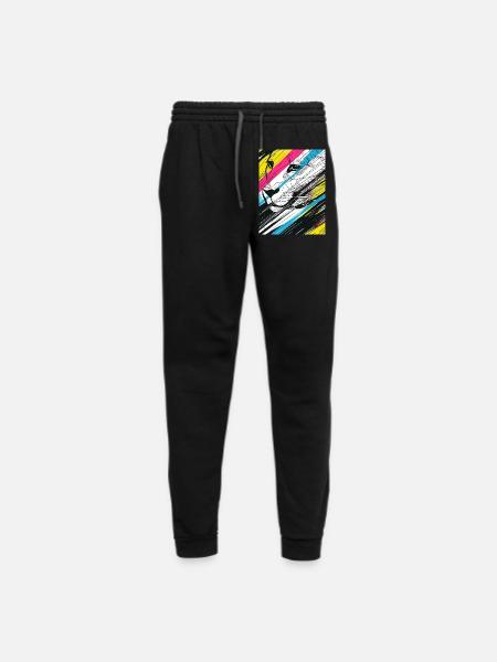 fast tiger - Unisex Joggers - black/asphalt