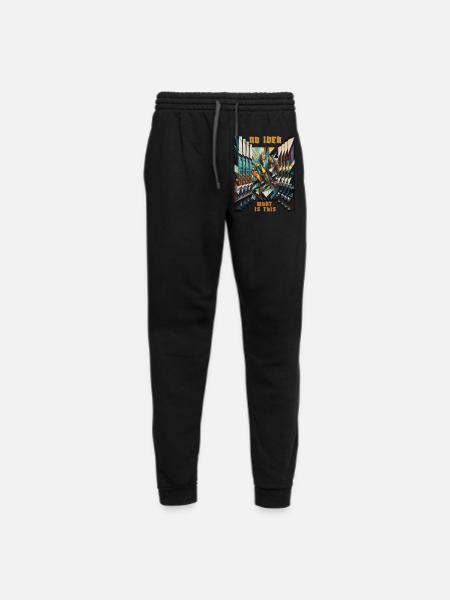 Abstract mirrored figure - Unisex Joggers - black/asphalt
