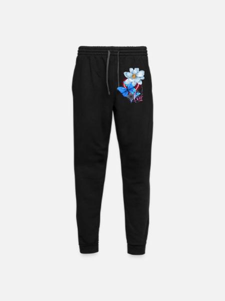 Love. Flowers, rose - Unisex Joggers - black/asphalt