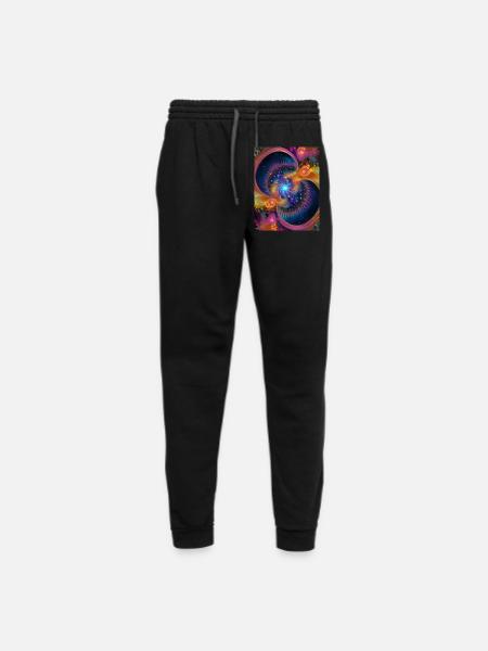 Fractal universe - Unisex Joggers - black/asphalt