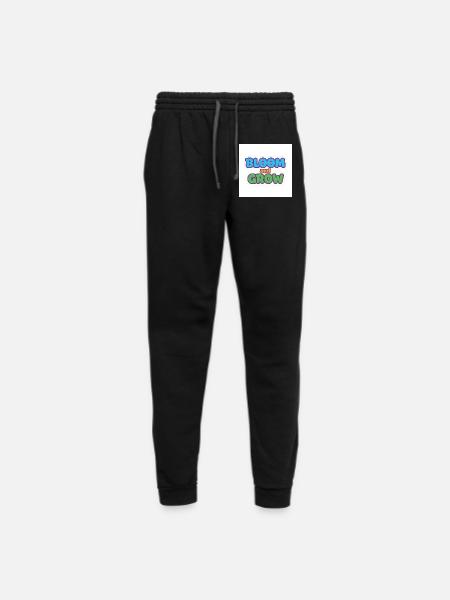 Bloom and Grow Colorful Letters - Unisex Joggers - black/asphalt - Front