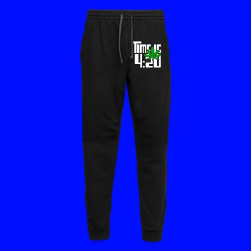 Happy 420 Smoke Time Herb Weed Marijuana Design - Unisex Joggers