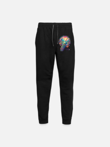 Paradise Flight Peacock - Unisex Joggers - black/asphalt - Front