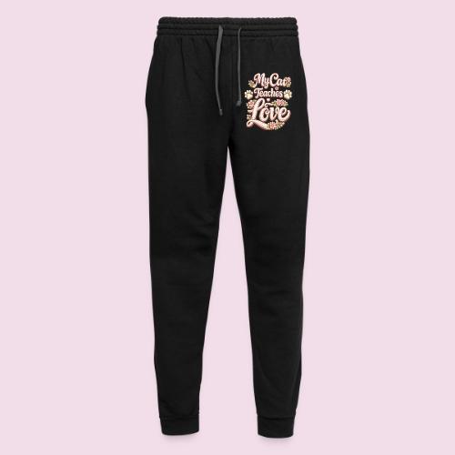 My Cat Teaches Love Faux Embroidery Style - Unisex Joggers