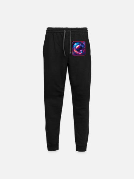 Novelty Window Seat - Unisex Joggers - black/asphalt - Front