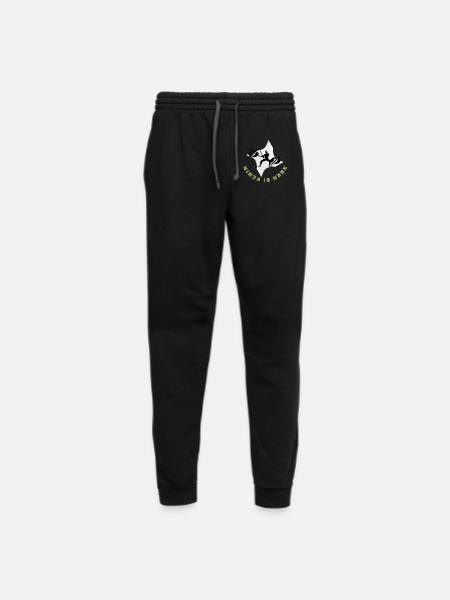 an unique design for ninja lovers - Unisex Joggers - black/asphalt - Front
