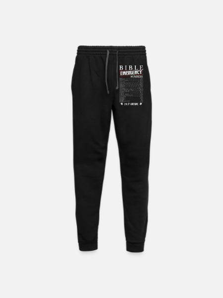 Bible Emergency Numbers - Unisex Joggers - black/asphalt
