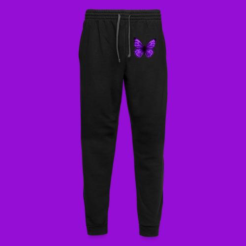 Neon Purple Butterfly - Unisex Joggers