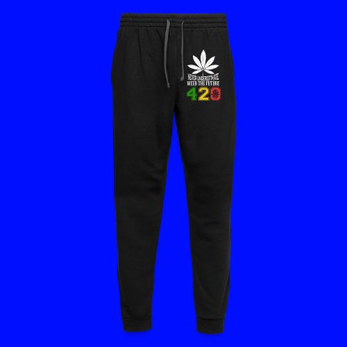 Chuckling 420 Future of Herb Weed Marijuana Design - Unisex Joggers