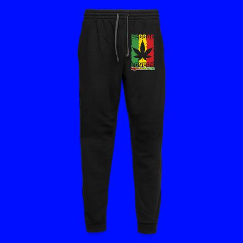 Reggae lovers design featuring cannabis leaf - Pantalon de jogging unisexe