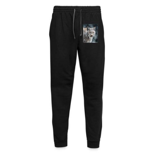 Lynx Portrait Piercing Eyes Design - Unisex Joggers