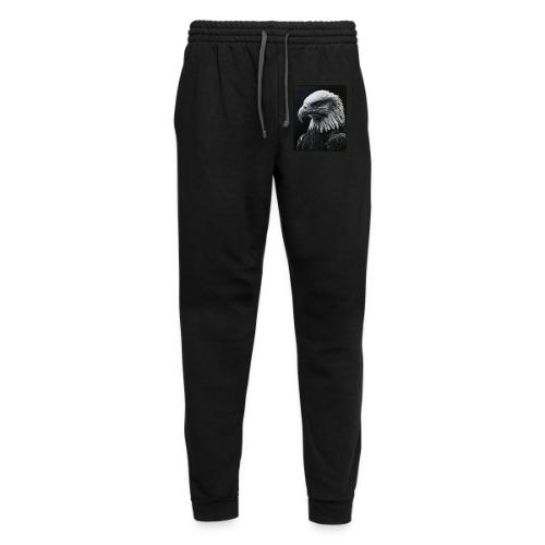Black White Bald Eagle Design - Unisex Joggers