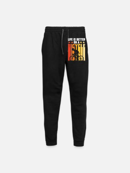 Life Is Better On A Bicycle Lover Cycling Fanatic - Unisex Joggers - black/asphalt