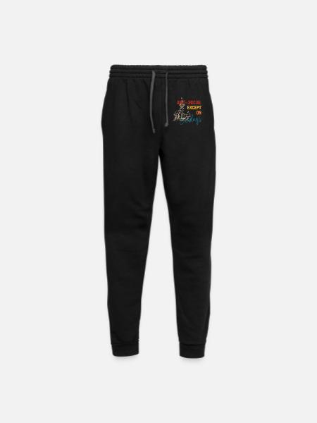 Anti-Social Except On Sundays Vintage Quote - Unisex Joggers - black/asphalt - Front