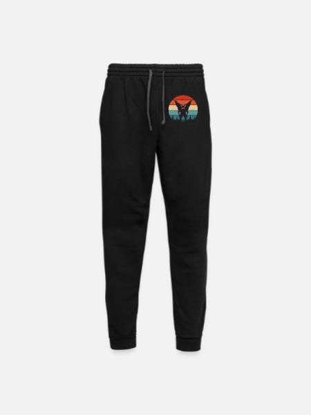 Mothman Retro - Unisex Joggers - black/asphalt - Front