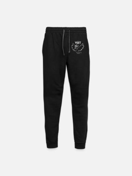 Mothman Yeet Cryptid Lover Funny Mothman - Unisex Joggers - black/asphalt - Front
