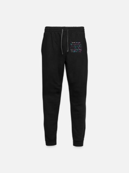 "I am" Self Love Mantra - Unisex Joggers - black/asphalt - Front