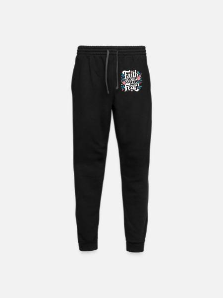 faith over fear - Unisex Joggers - black/asphalt