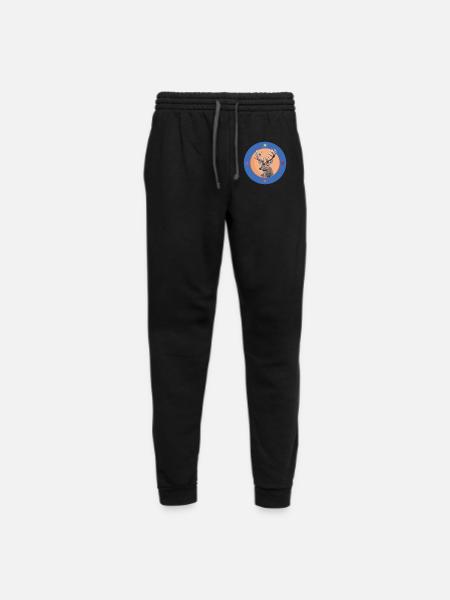 Deer Retro - Unisex Joggers - black/asphalt - Front
