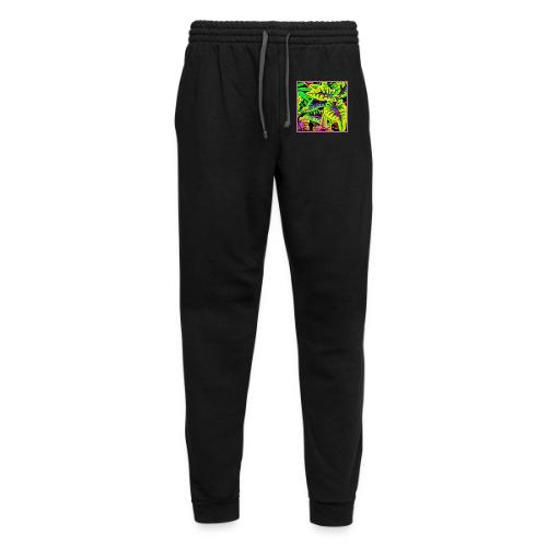 Vivid Leaves Neon Elegance - Unisex Joggers