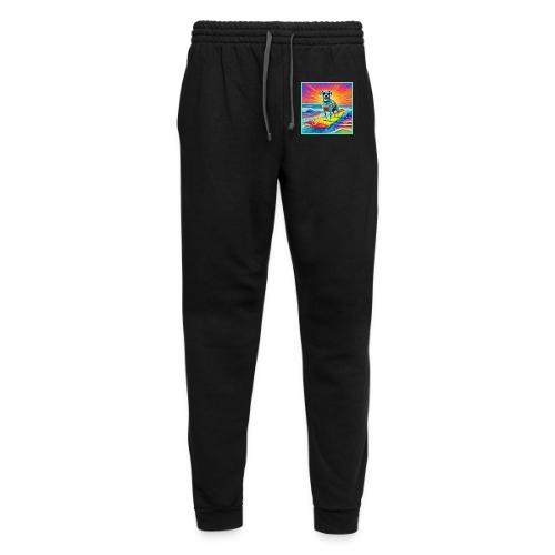 Sunny Surfing Pup: Beach Bliss - Unisex Joggers