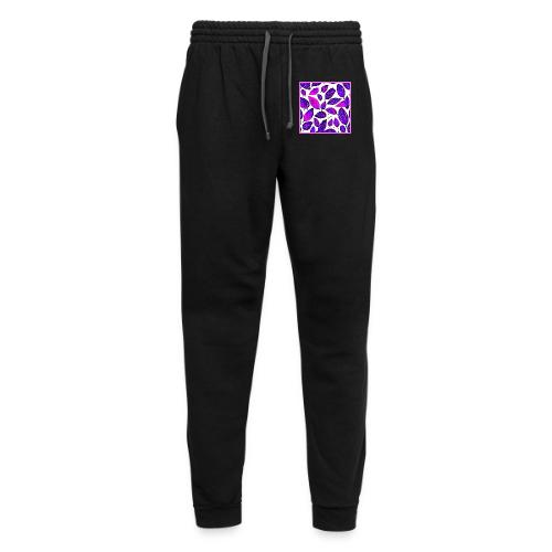 Dark Purple Leaf Art - Unisex Joggers