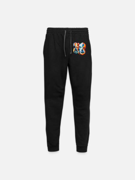 Faces Coloring - Unisex Joggers - black/asphalt