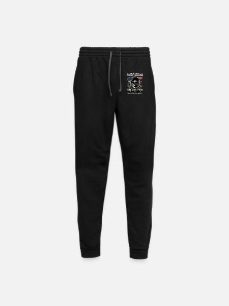 Skull Veteran - Unisex Joggers - black/asphalt - Front