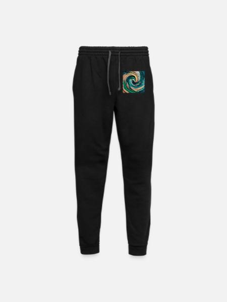 Textured Depths - Unisex Joggers - black/asphalt - Front