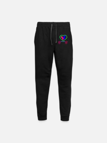 Love style - Unisex Joggers - black/asphalt - Front