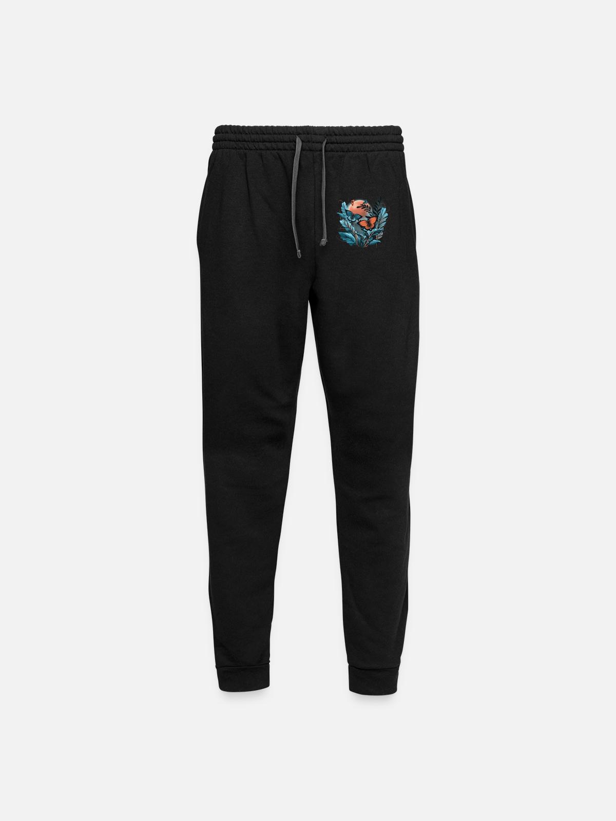 Butterflies planet - Unisex Joggers - black/asphalt - Front