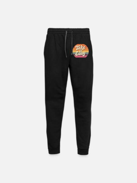 Take it easy - Unisex Joggers - black/asphalt