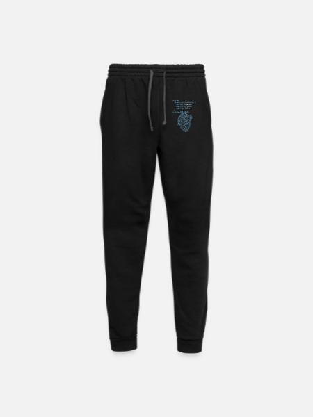 CodeHeart Anatomy Illustration - Unisex Joggers - black/asphalt - Front