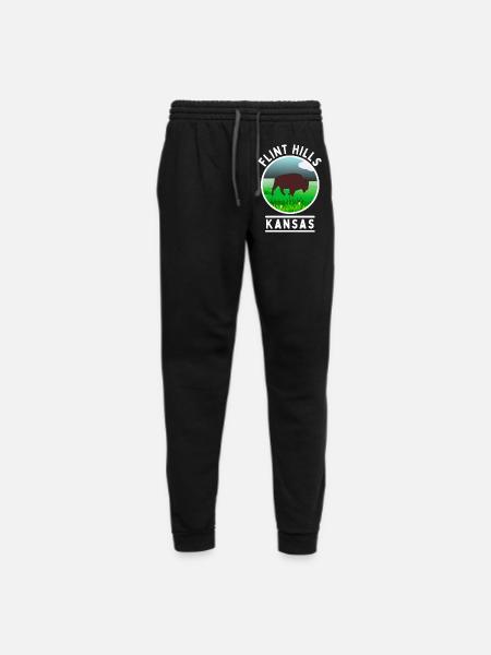 Flint Hills Kansas - Unisex Joggers - black/asphalt - Front