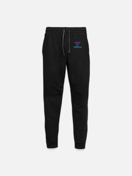 simplicity - Unisex Joggers - black/asphalt - Front