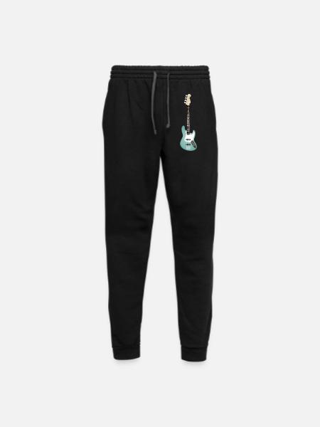 Seafoam Green Bass - Unisex Joggers - black/asphalt - Front