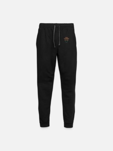 Tennis Club Vintage Logo Design - Unisex Joggers - black/asphalt - Front