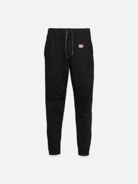 nerd - Unisex Joggers - black/asphalt - Front