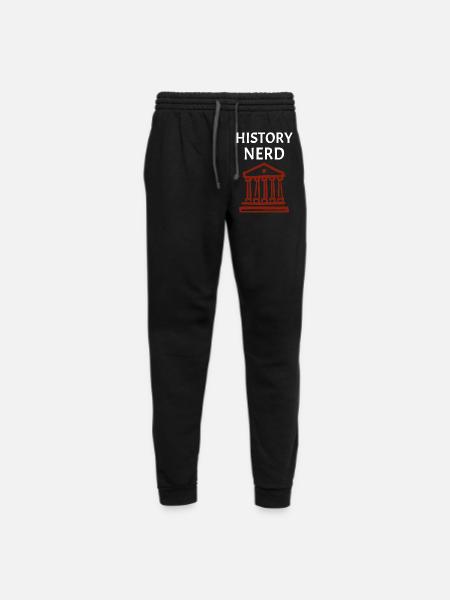 History Nerd - Unisex Joggers - black/asphalt - Front