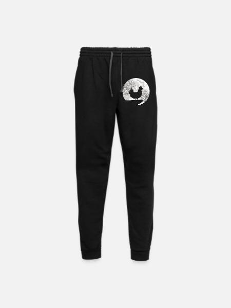 MOON CHICKEN DESIGN - Unisex Joggers - black/asphalt