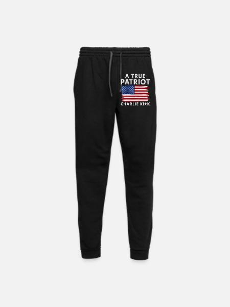 A True Patriot - Unisex Joggers - black/asphalt - Front