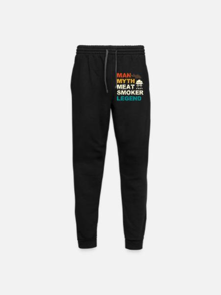 Man Myth Meat Smoker Legend - Unisex Joggers - black/asphalt - Front