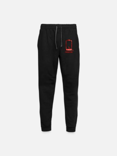 1% Exhaustion Battery Art - Unisex Joggers - black/asphalt