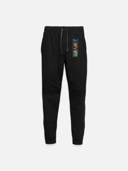 Grainy images - Unisex Joggers - black/asphalt - Front