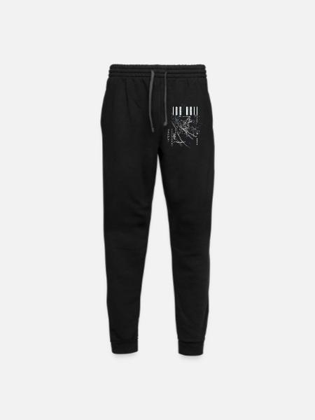 Neon Lightning Skeleton Circuit - Unisex Joggers - black/asphalt