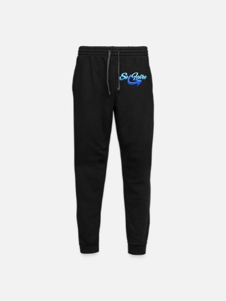 Sea Faire Retro 3D Script Arrow - Unisex Joggers - black/asphalt - Front