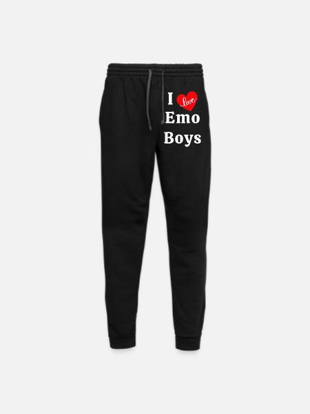 I Love Emo Boys - Unisex Joggers - black/asphalt - Front