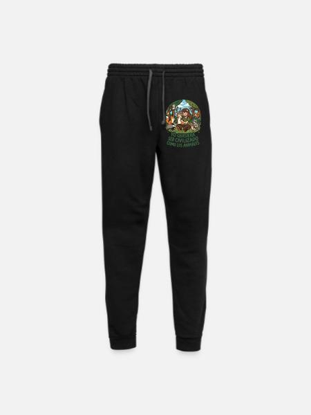 Yo quisiera ser civilizado 2 - Unisex Joggers - black/asphalt - Front